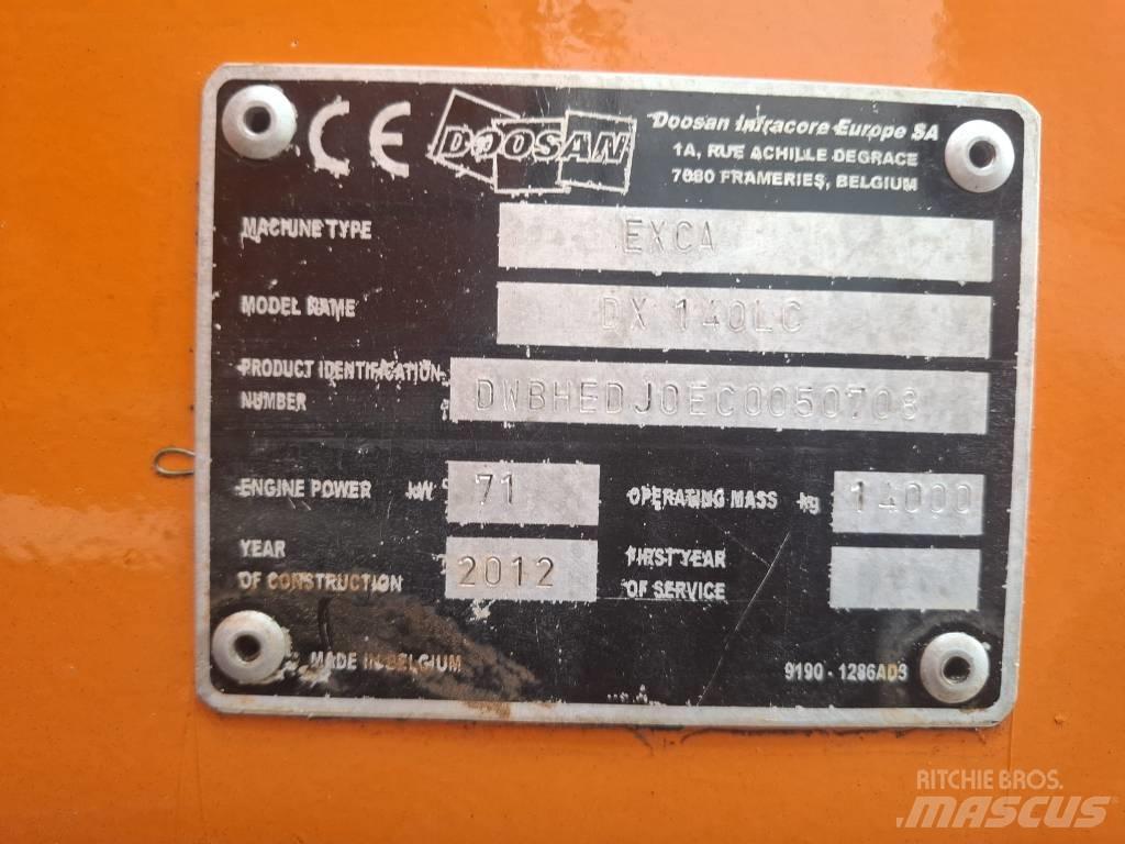 Doosan DX 140 LC Bandgrävare
