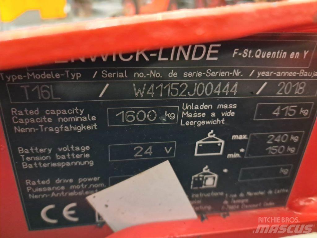 Linde T16L Låglyftare utan plattform