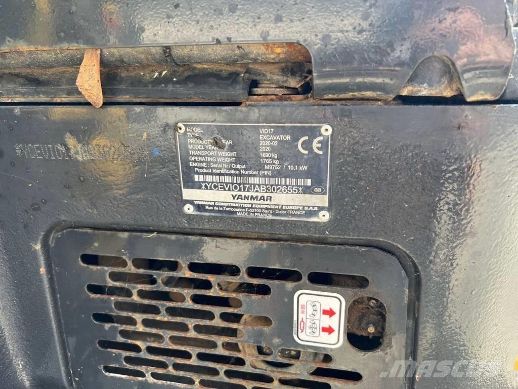 Yanmar Vio 17 Minigrävare < 7t