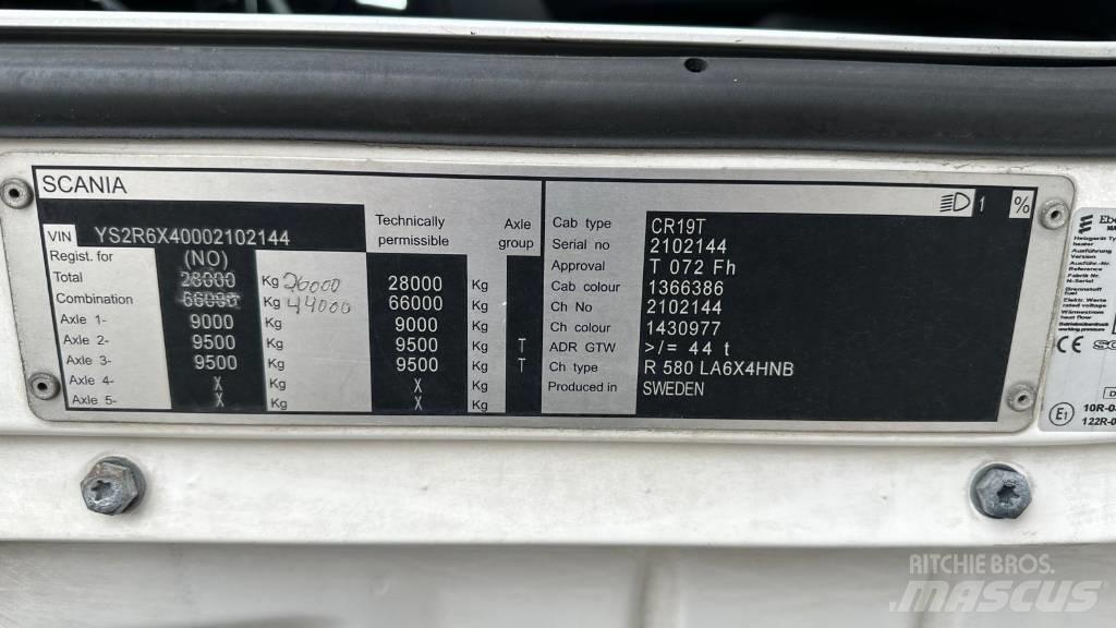 Scania R 580 Dragbilar
