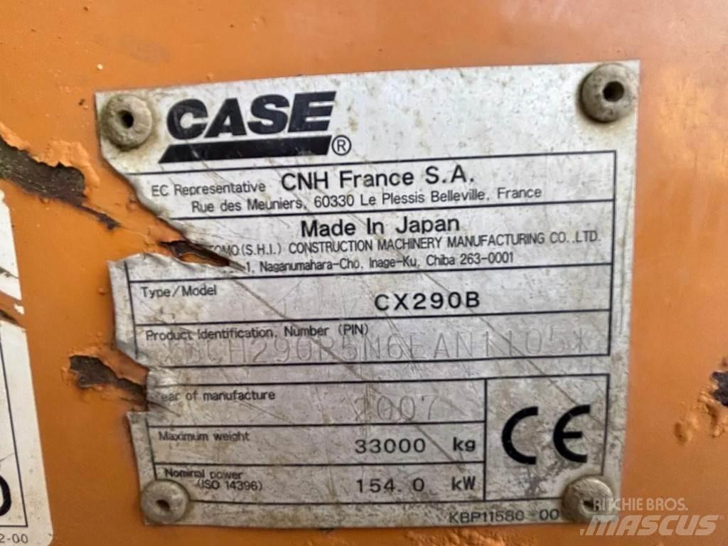 CASE CX290B Bandgrävare