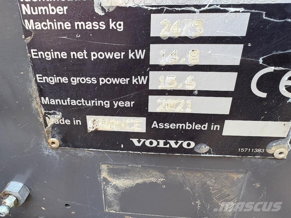 Volvo ECR 25 D Minigrävare < 7t