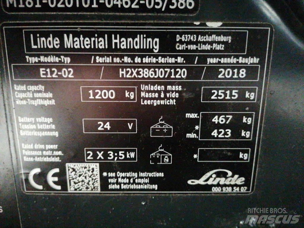 Linde E12-02 Elmotviktstruckar