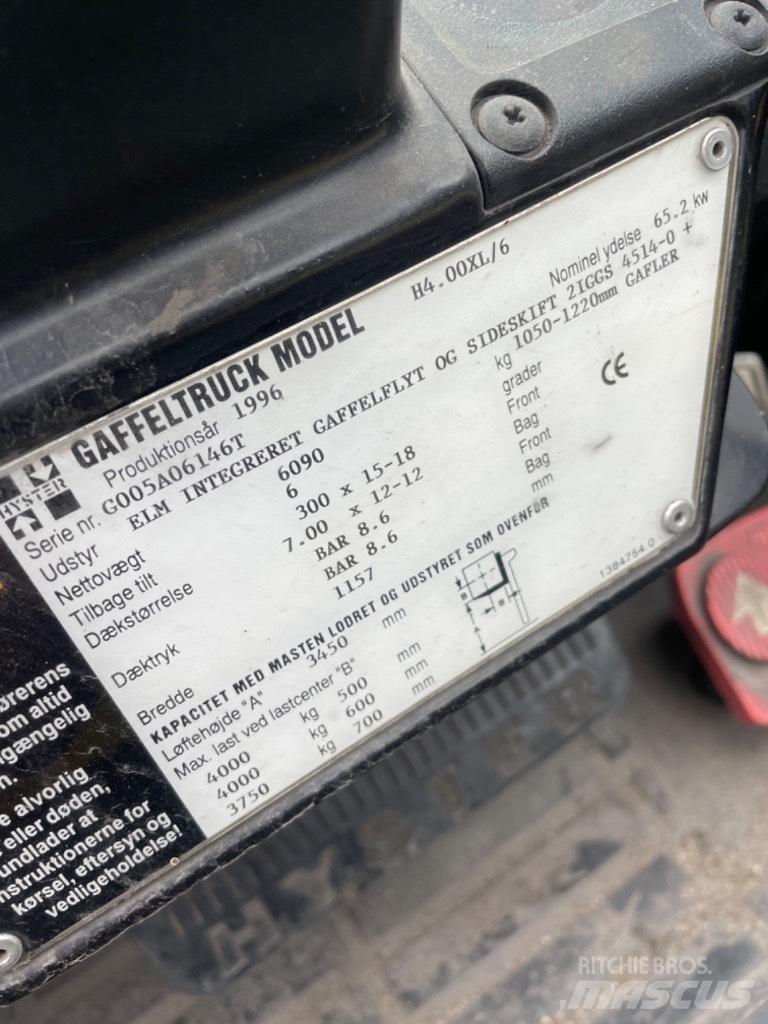 Hyster H 4.00 XL Gasolmotviktstruckar