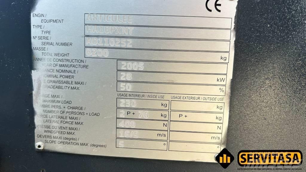 Haulotte HA 18 PX NT Bomliftar