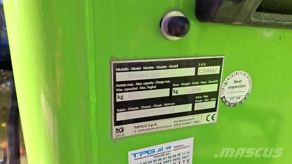 Merlo Roto 40.18 Teleskoplastare