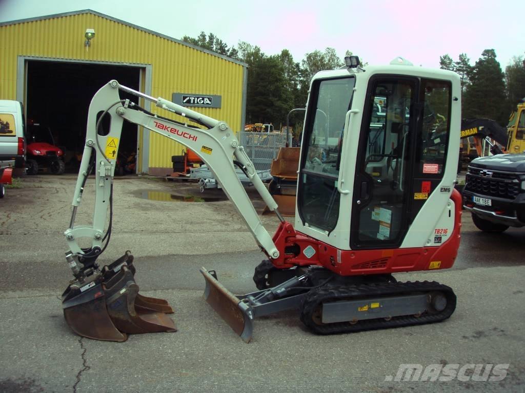 Takeuchi TB 216 Minigrävare < 7t