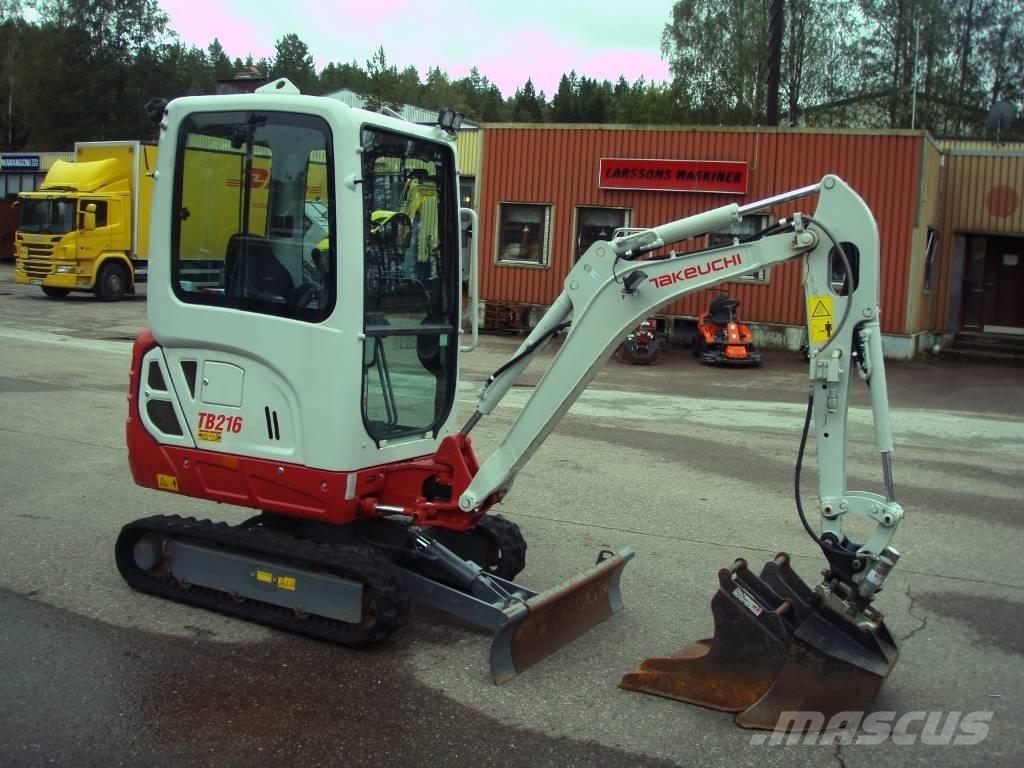 Takeuchi TB 216 Minigrävare < 7t