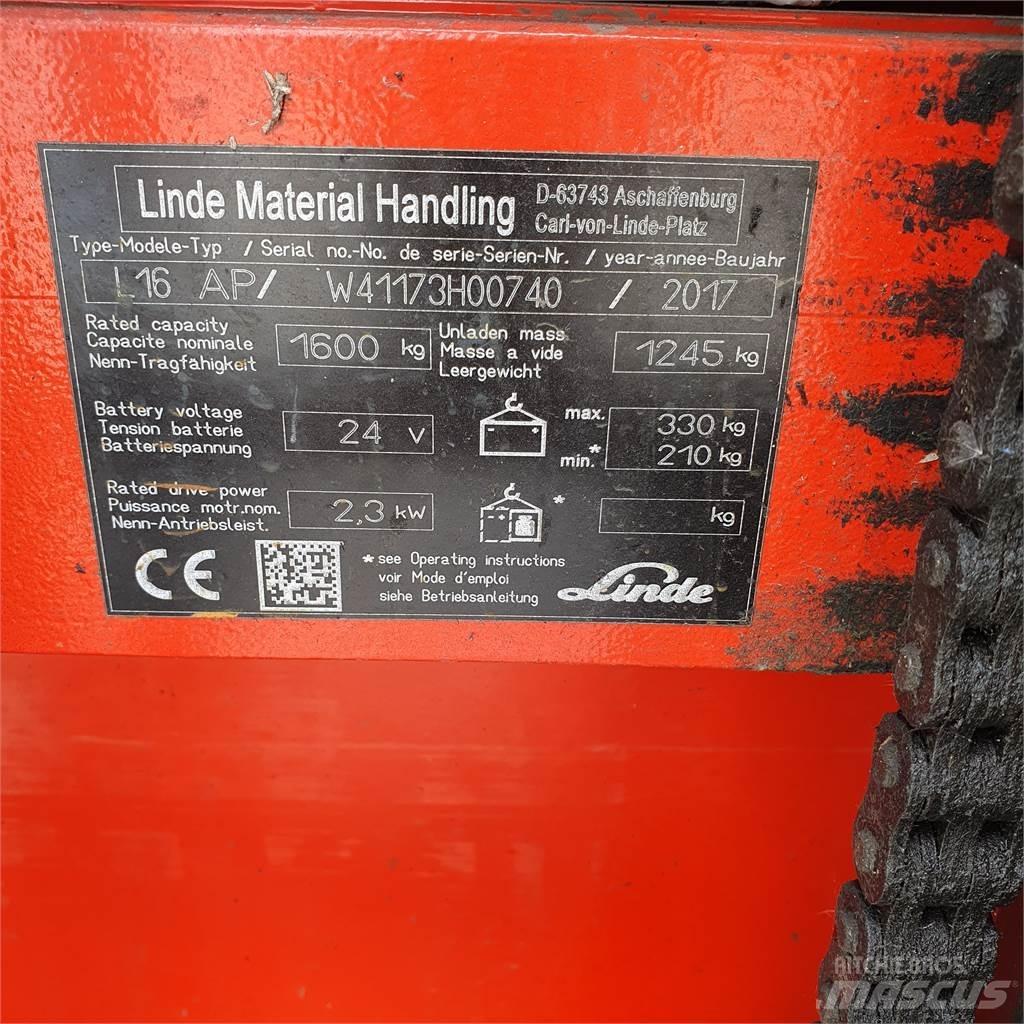 Linde L16AP Staplare-led