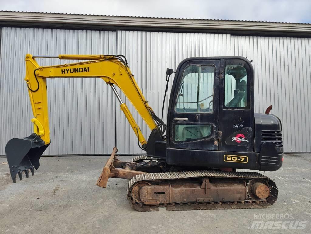 Hyundai R 60-7 Minigrävare < 7t