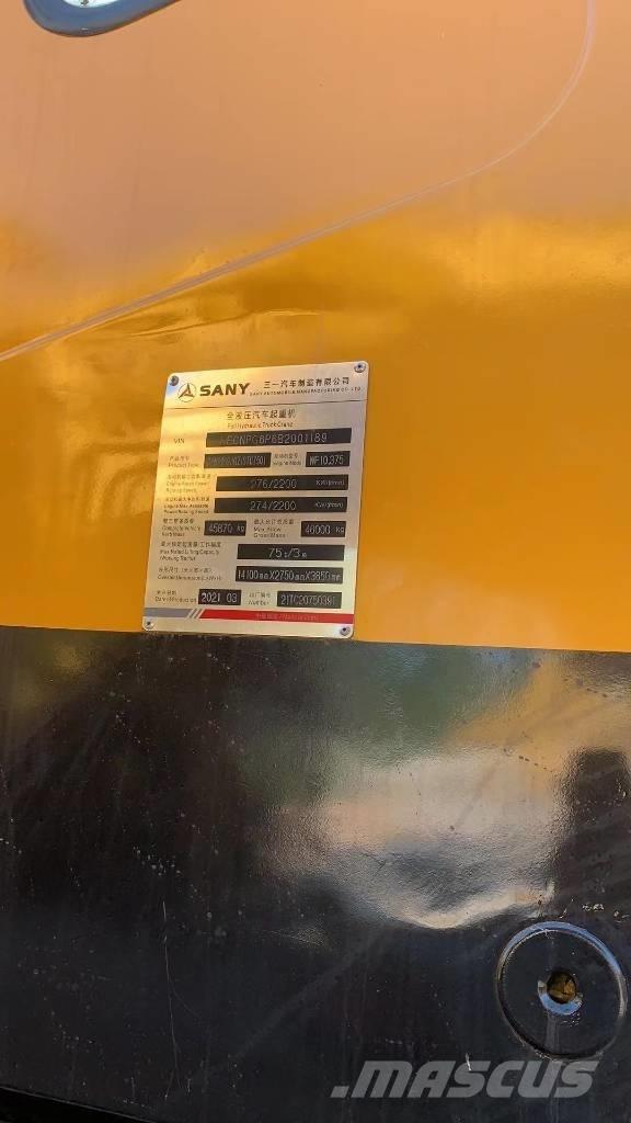 Sany 750s Allterrängkranar