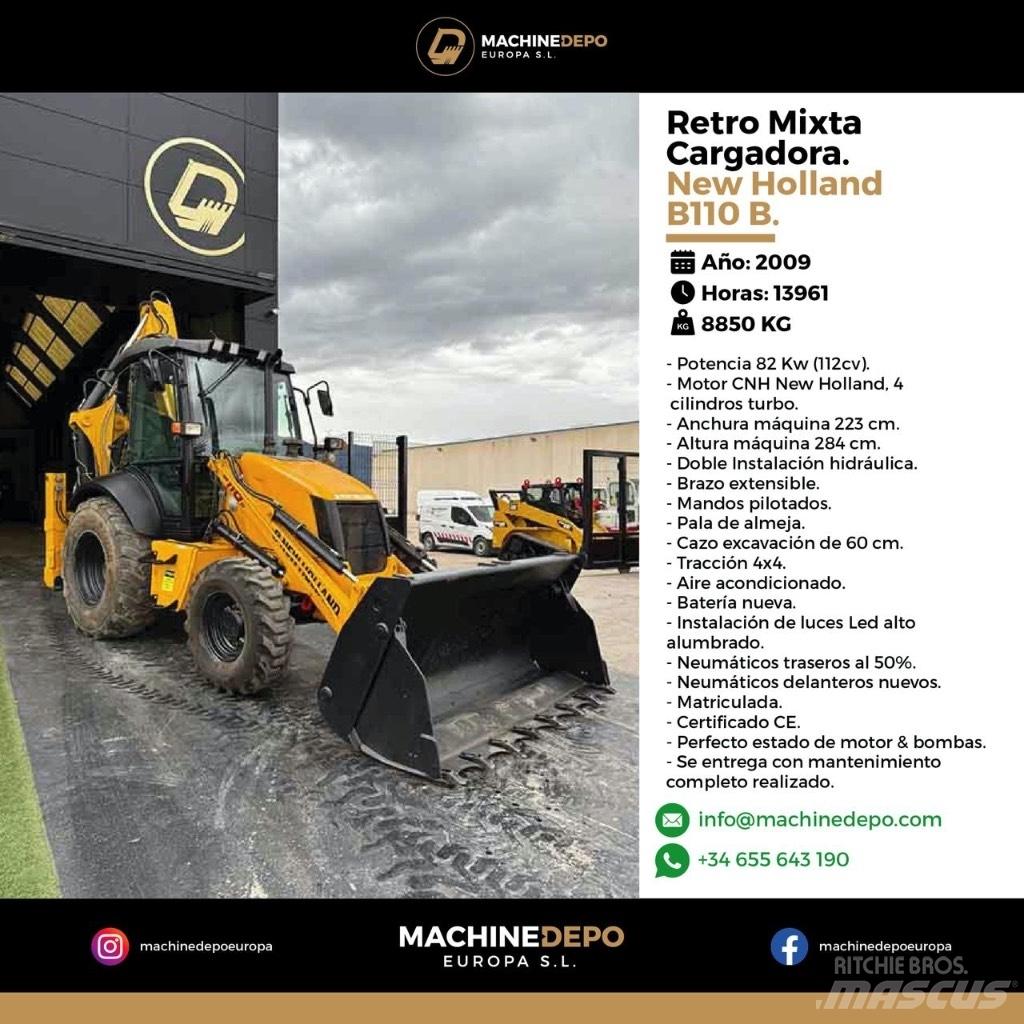 New Holland B 110 B Grävlastare