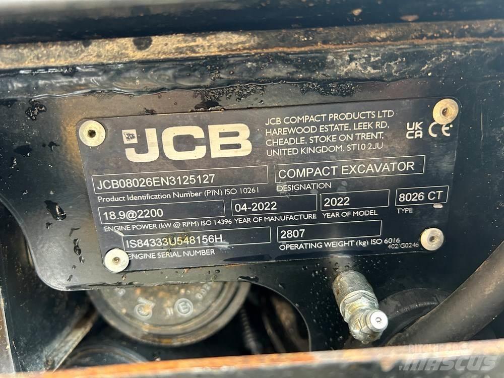 JCB 8026 CTS Minigrävare < 7t