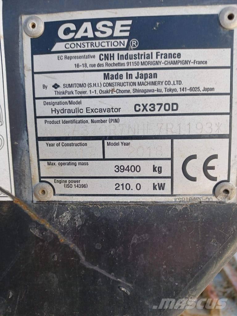 CASE CX 370 D Bandgrävare