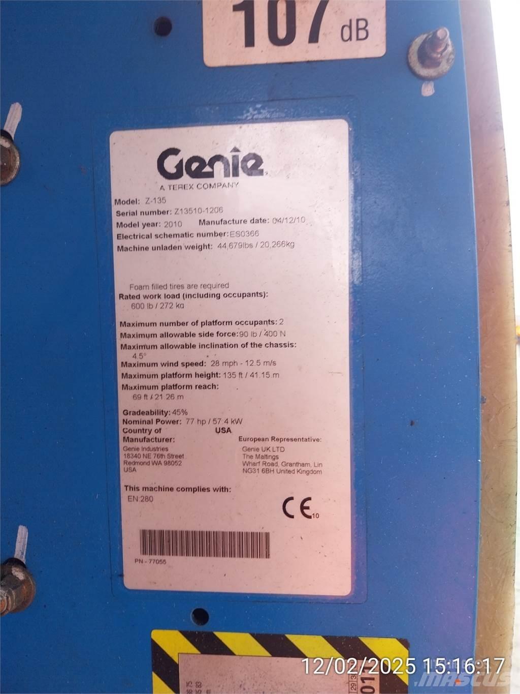 Genie Z135/70 Bomliftar