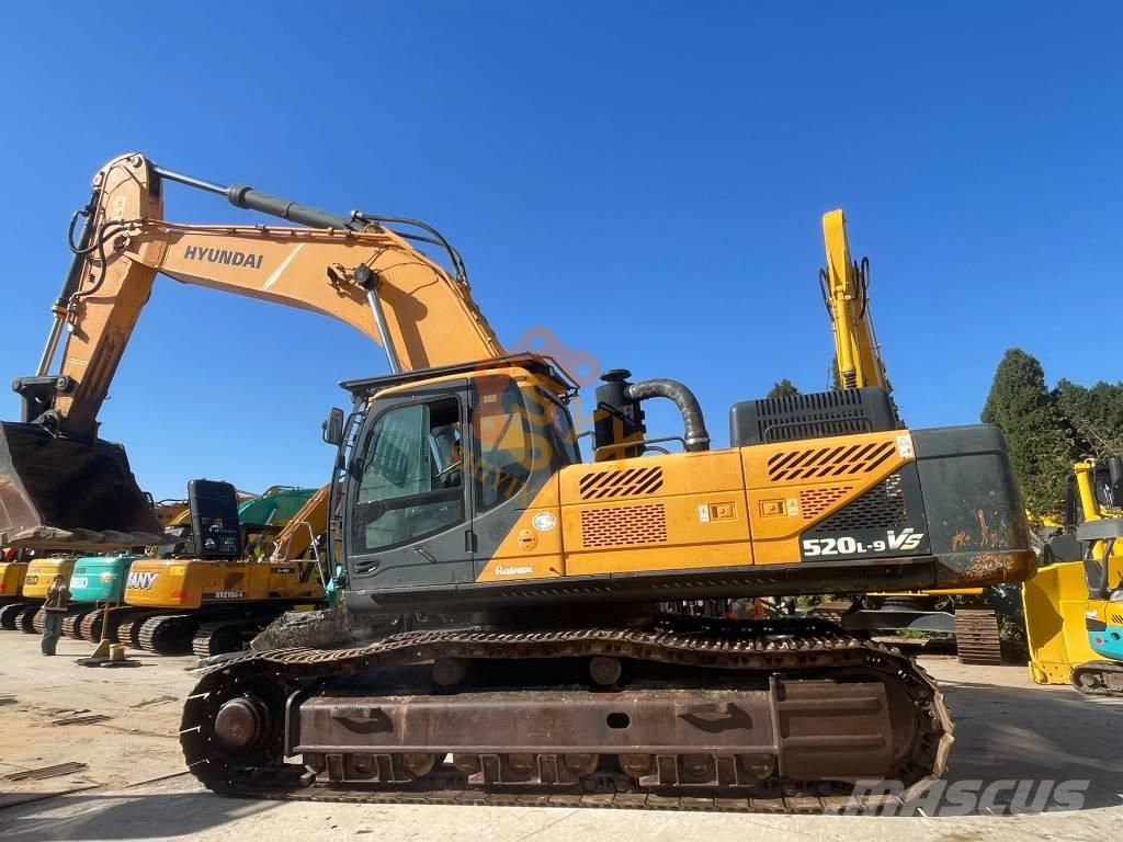 Hyundai Robex 520 VS Bandgrävare