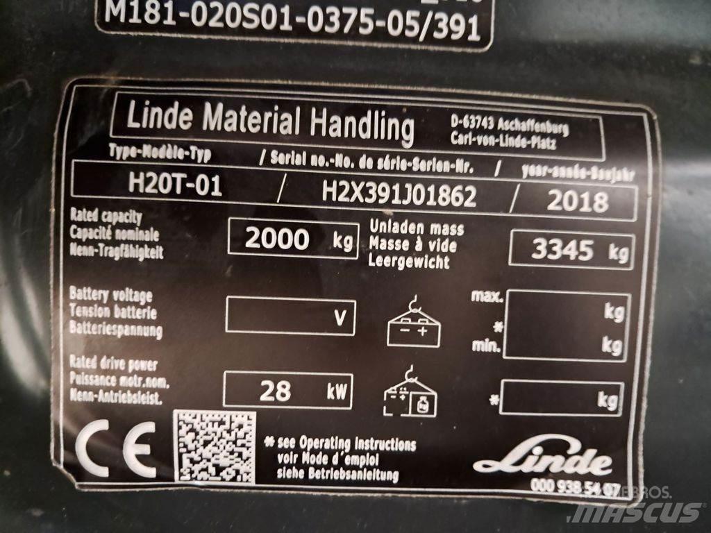 Linde H20T-01 Gasolmotviktstruckar