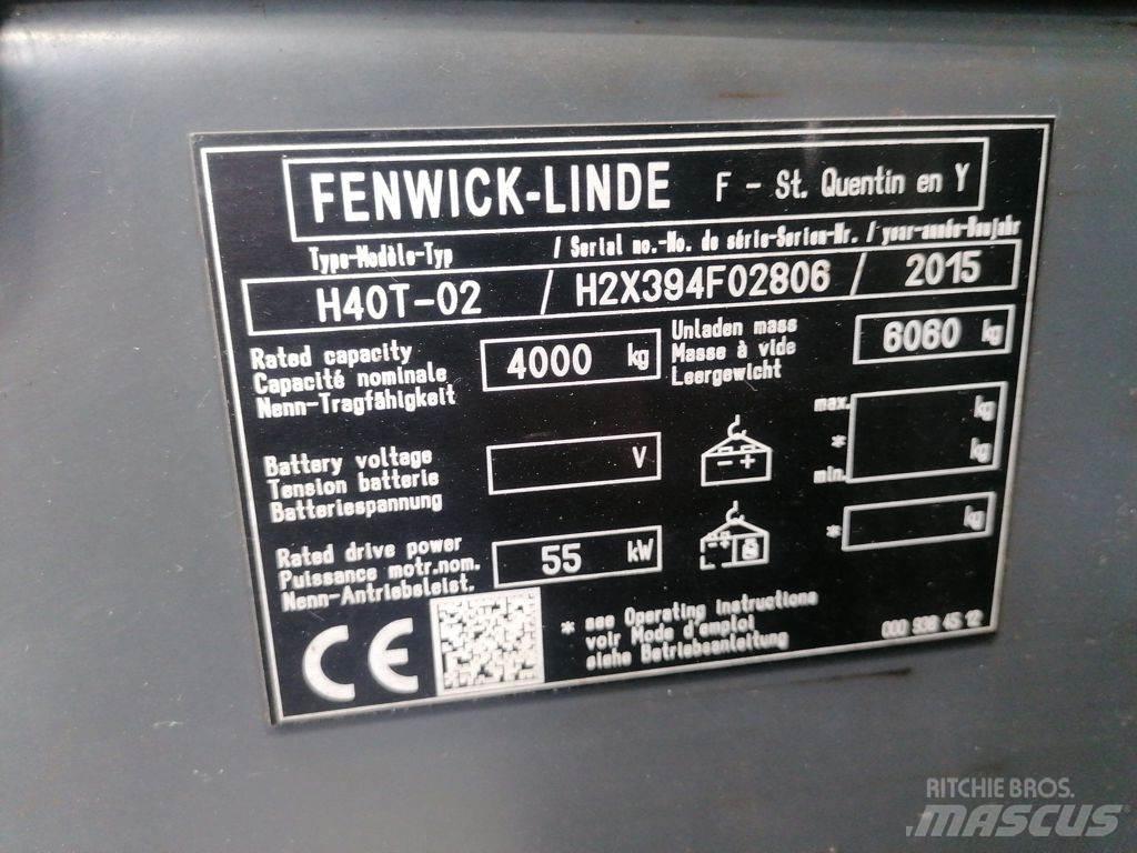 Linde H40T-02 Gasolmotviktstruckar