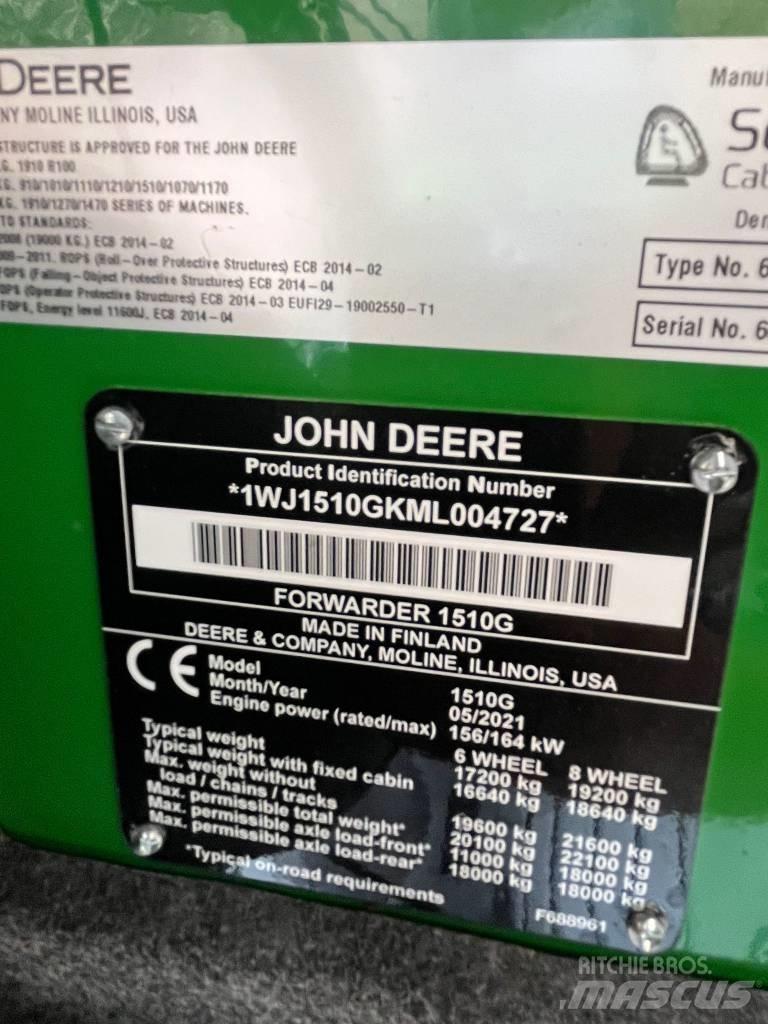 John Deere 1510 G Skotare