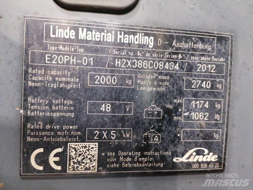 Linde E20PH-01 Elmotviktstruckar