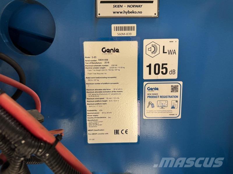 Genie S65 Teleskop bomliftar