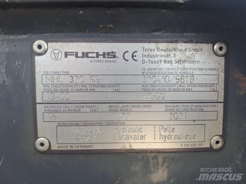 Terex Fuchs MHL320F Materialhantering - Övriga