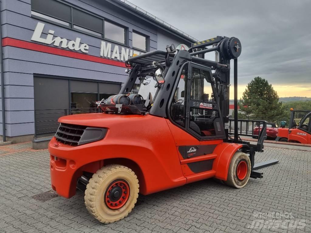 Linde H80T-03/1100 Gasolmotviktstruckar