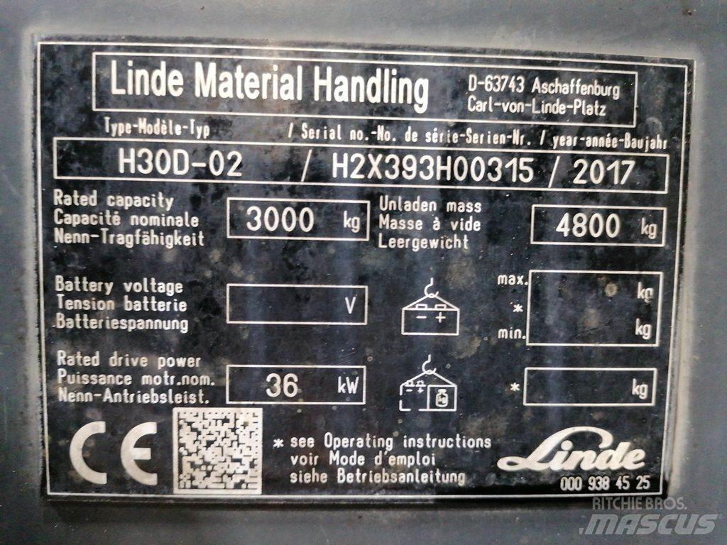 Linde H30D-02 Dieselmotviktstruckar