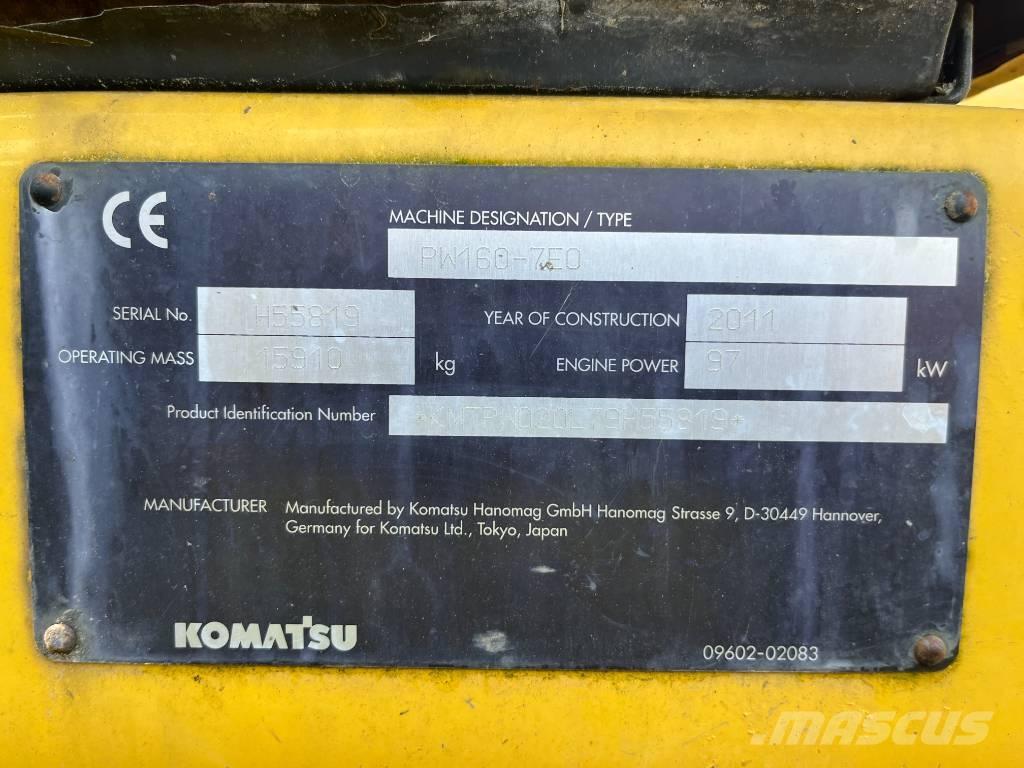 Komatsu PW 160-7 Hjulgrävare