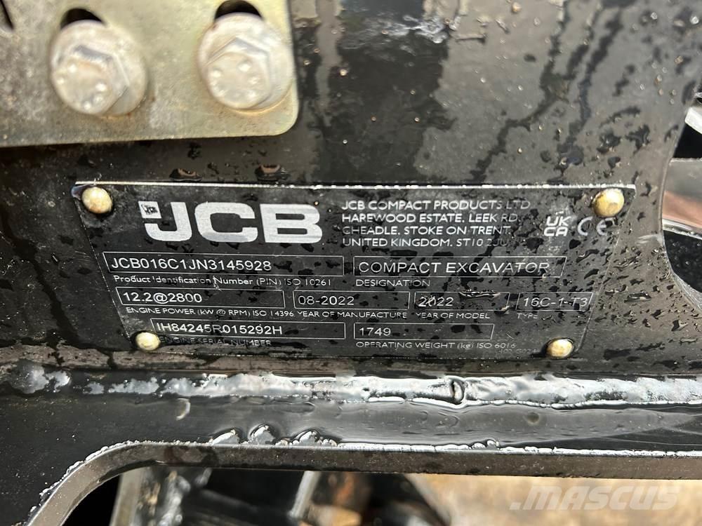 JCB 16C-1 Minigrävare < 7t