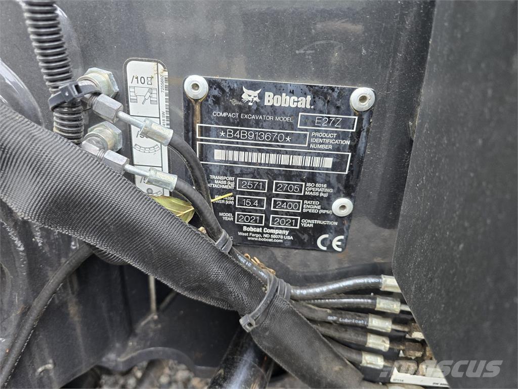Bobcat E27z Minigrävare < 7t