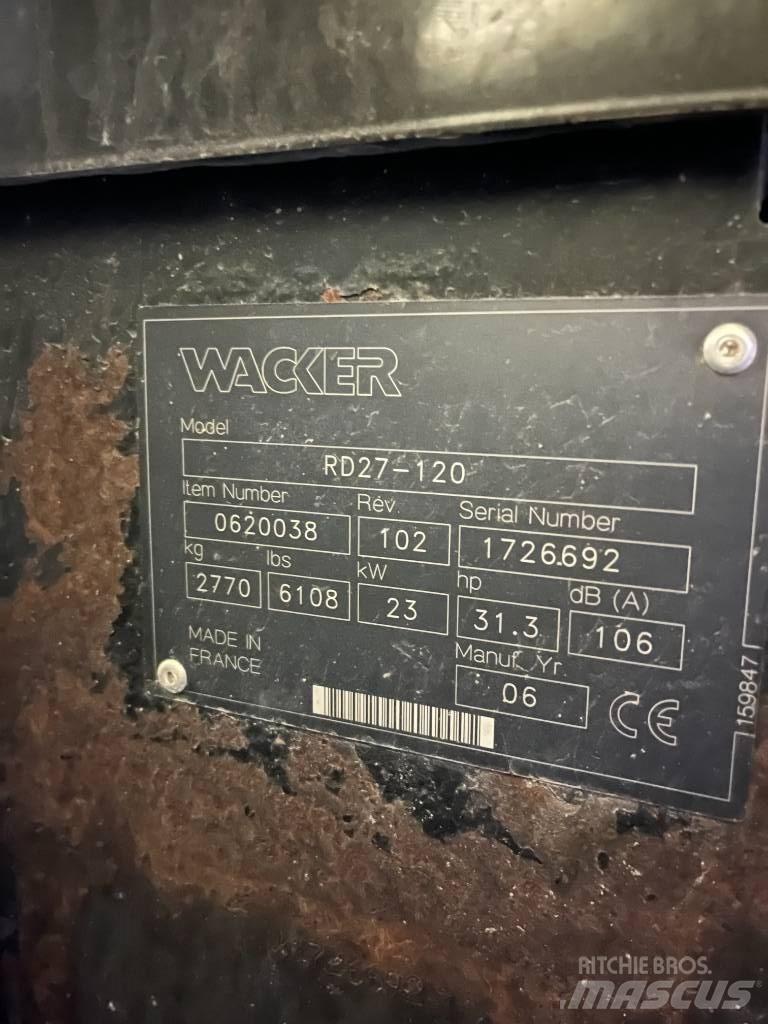 Wacker RD27 Jordkompaktorer