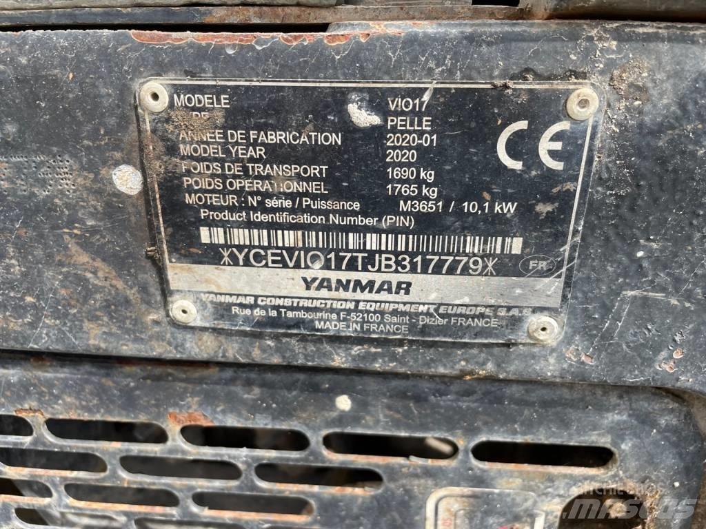 Yanmar Vio 17 U Minigrävare < 7t