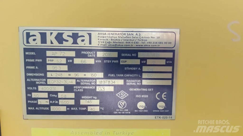 Perkins Aksa AP72 Övriga generatorer