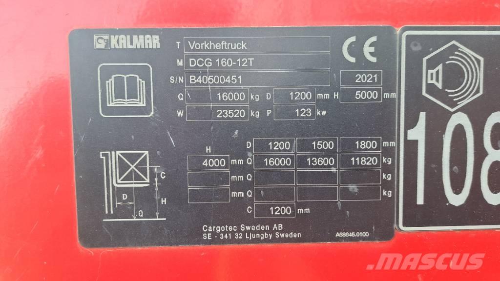 Kalmar DCG160-12T Entreprenad - Övrigt