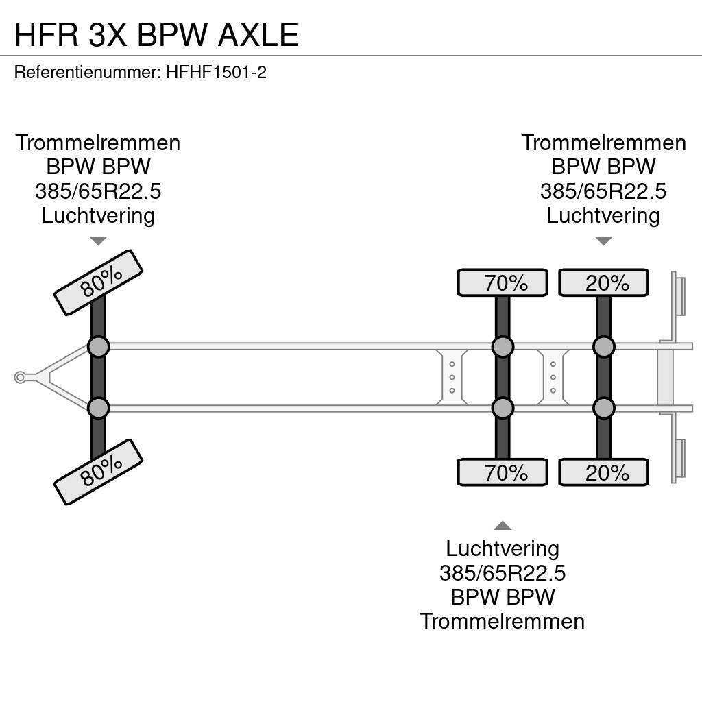 HFR 3X BPW AXLE Flaksläp