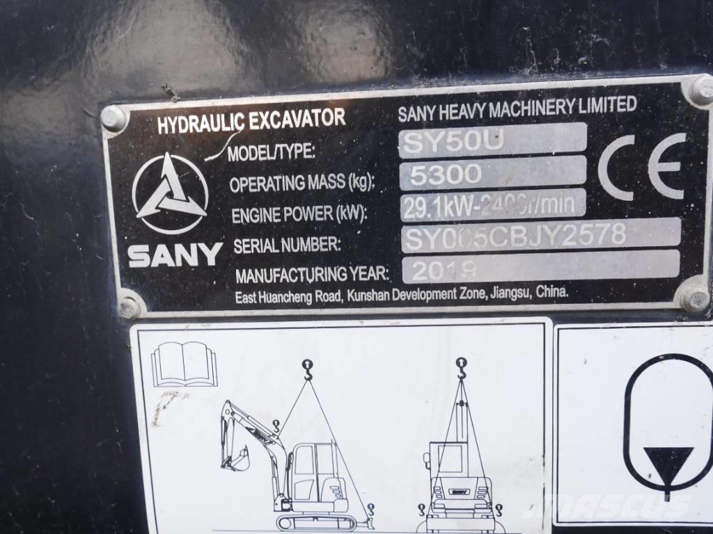 Sany SY 50 U Minigrävare < 7t