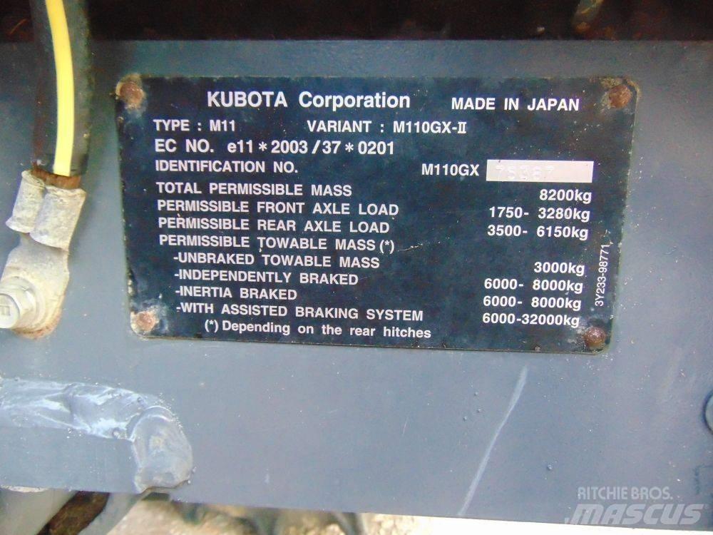 Kubota M 110 GX Traktorer