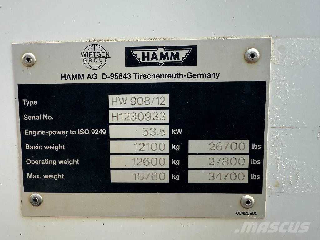 Hamm HW 90-12 Tvåvalsvältar