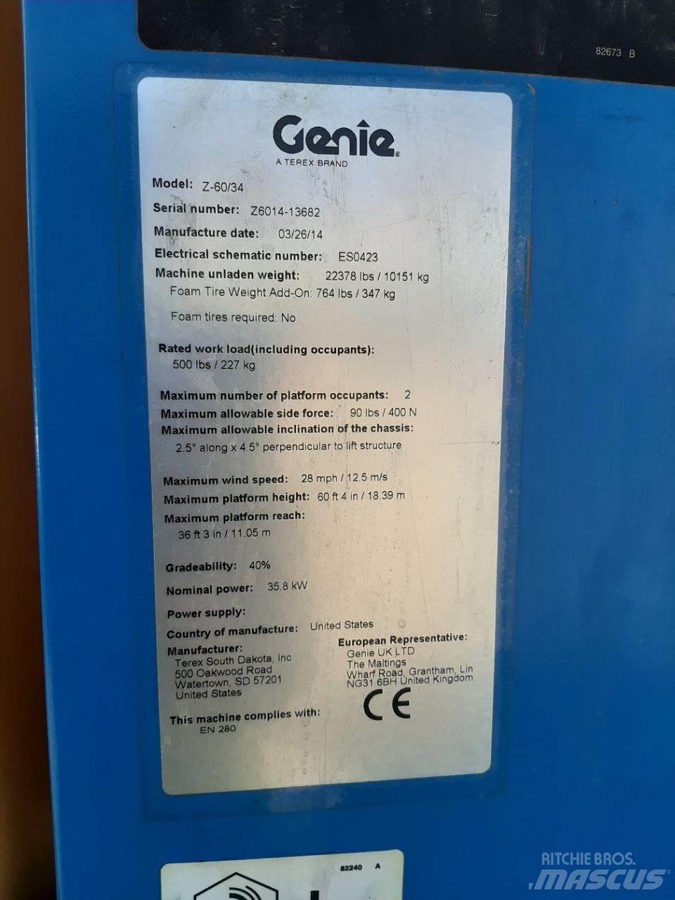 Genie Z60 Bomliftar