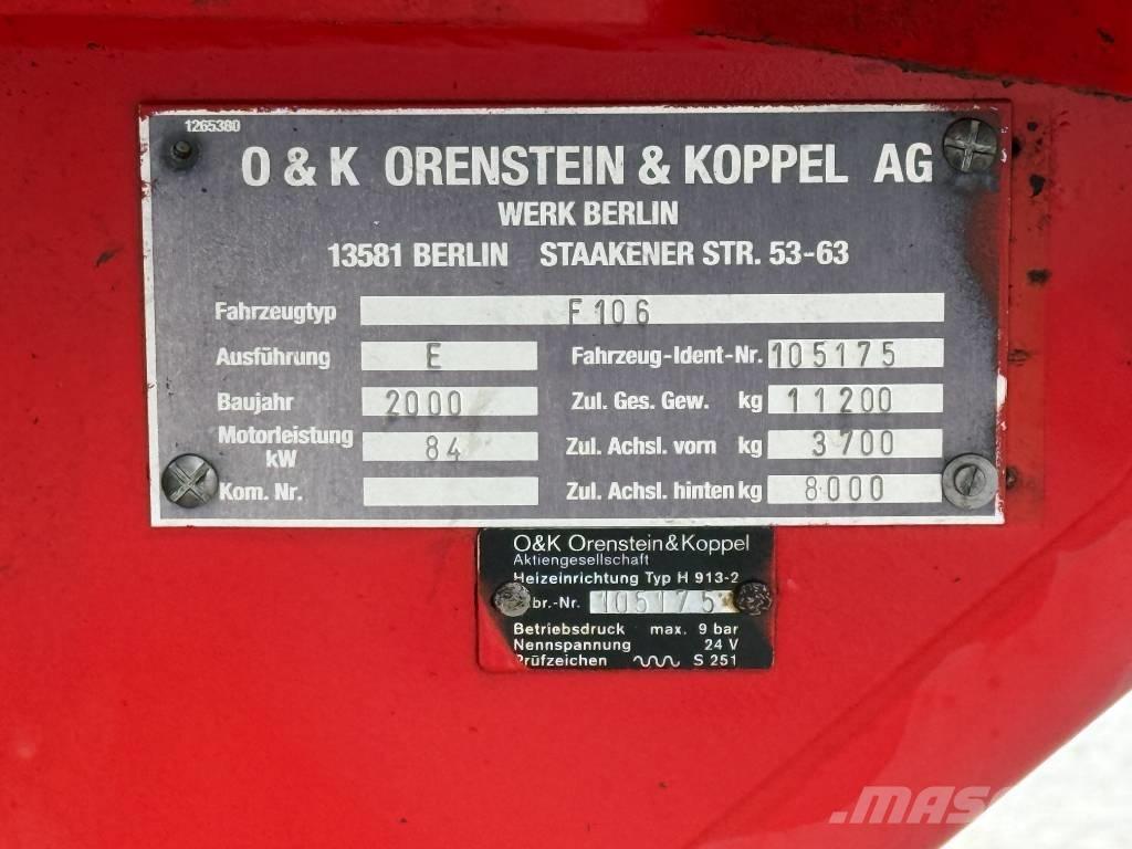 O&K F 106 Väghyvlar