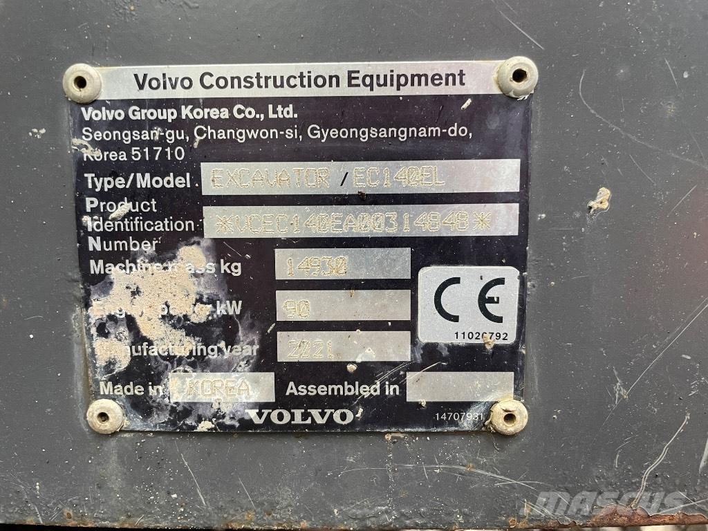 Volvo EC 140 EL Bandgrävare