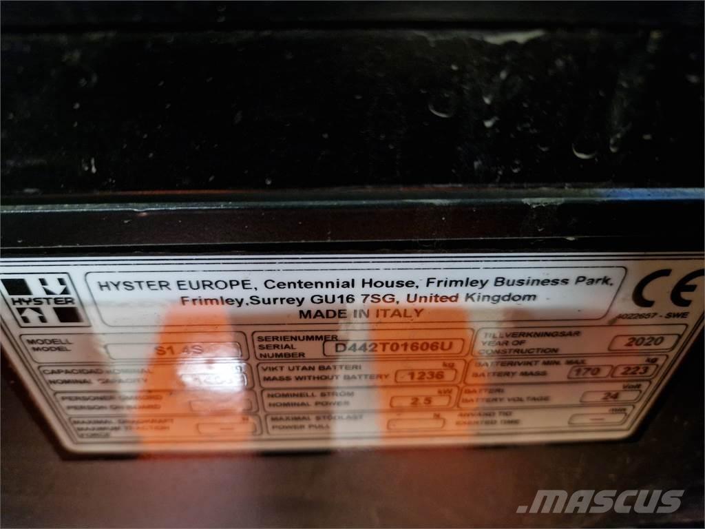 Hyster S1.4S IL Staplare-led