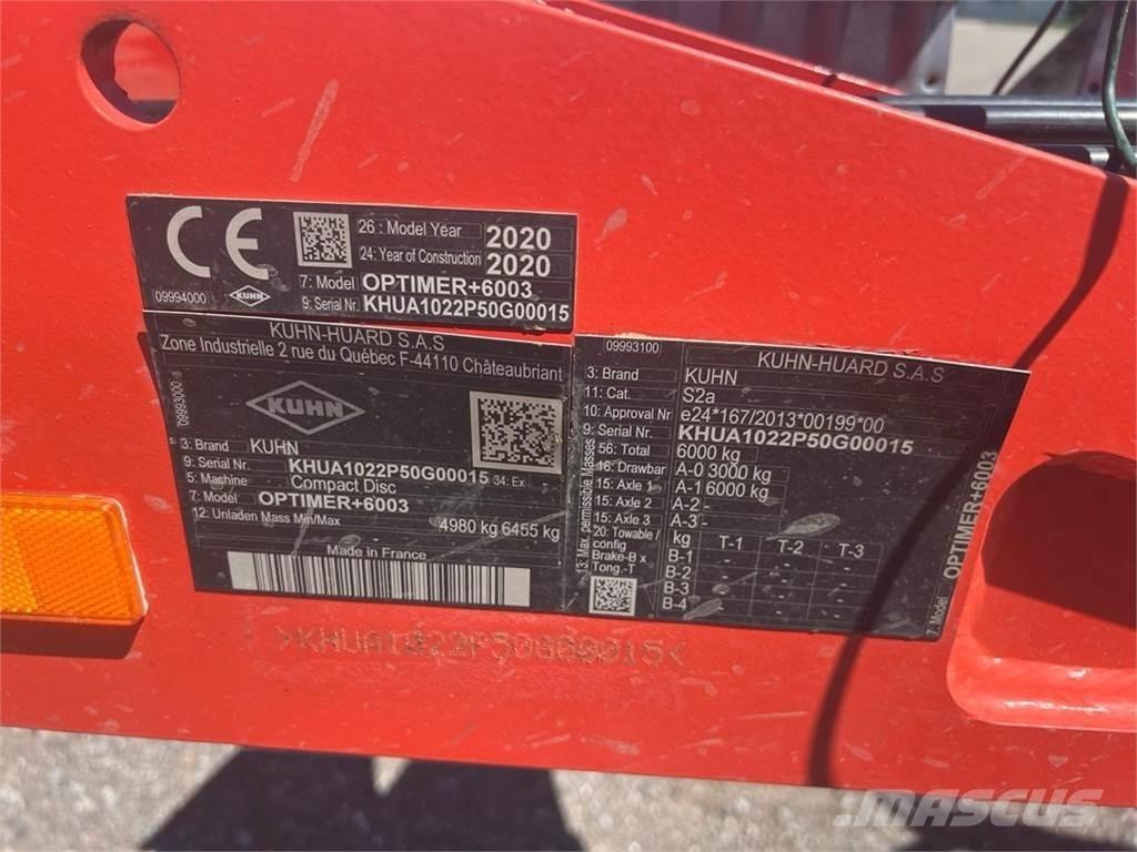 Kuhn Optimer + 6003 Lantbruk - Övrigt