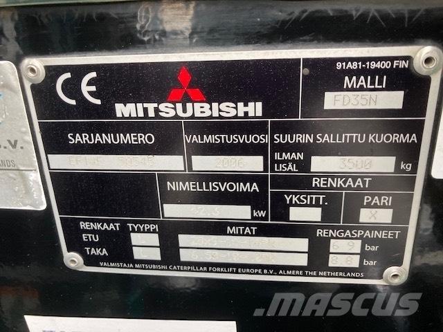 Mitsubishi FD35N Dieselmotviktstruckar