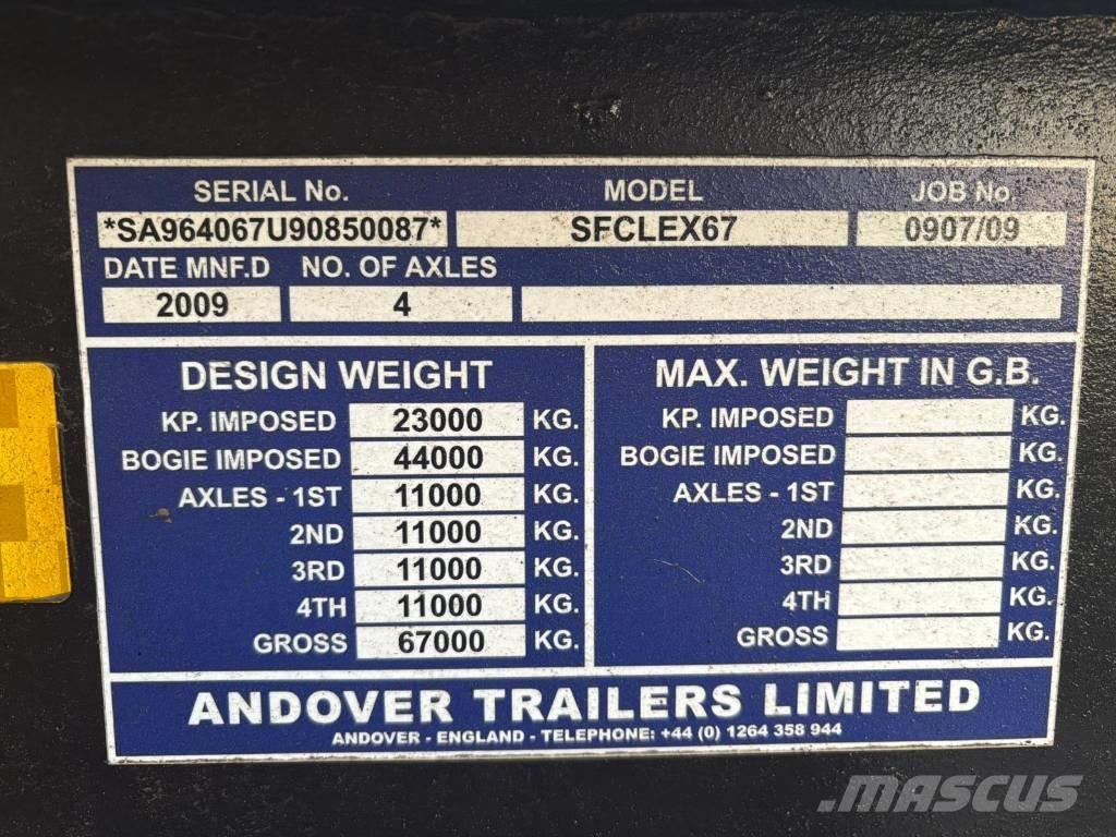 Andover SFCLEX 67 Maskintransporter