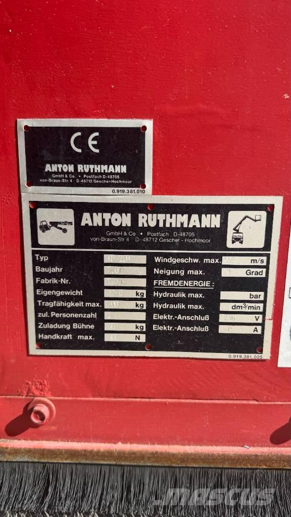 Ruthmann TR220 Teleskop bomliftar