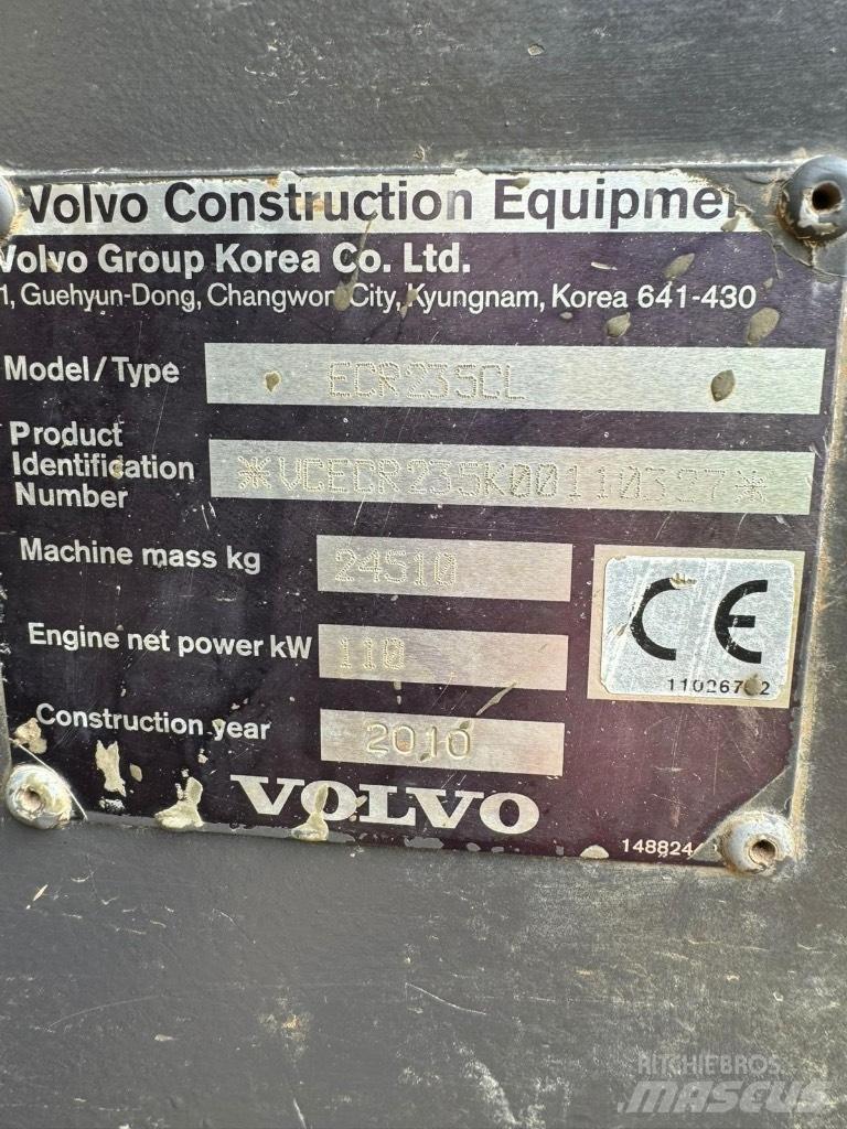 Volvo ECR 235 C L Bandgrävare