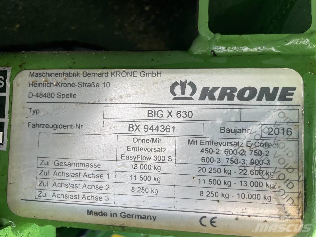 Krone Big X 630 Självgående fälthackar