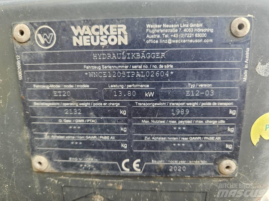 Wacker Neuson ET 20 Minigrävare < 7t